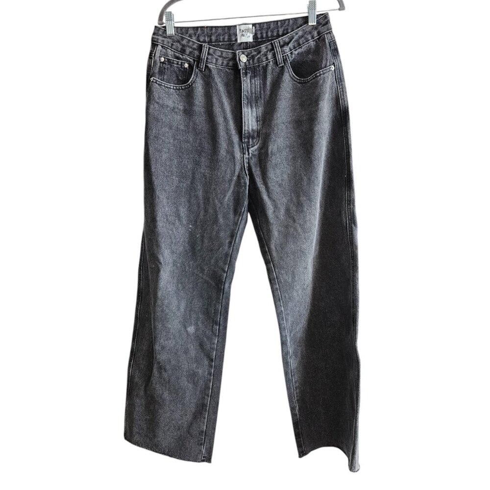 Princess Polly Wide Leg Washed Denim